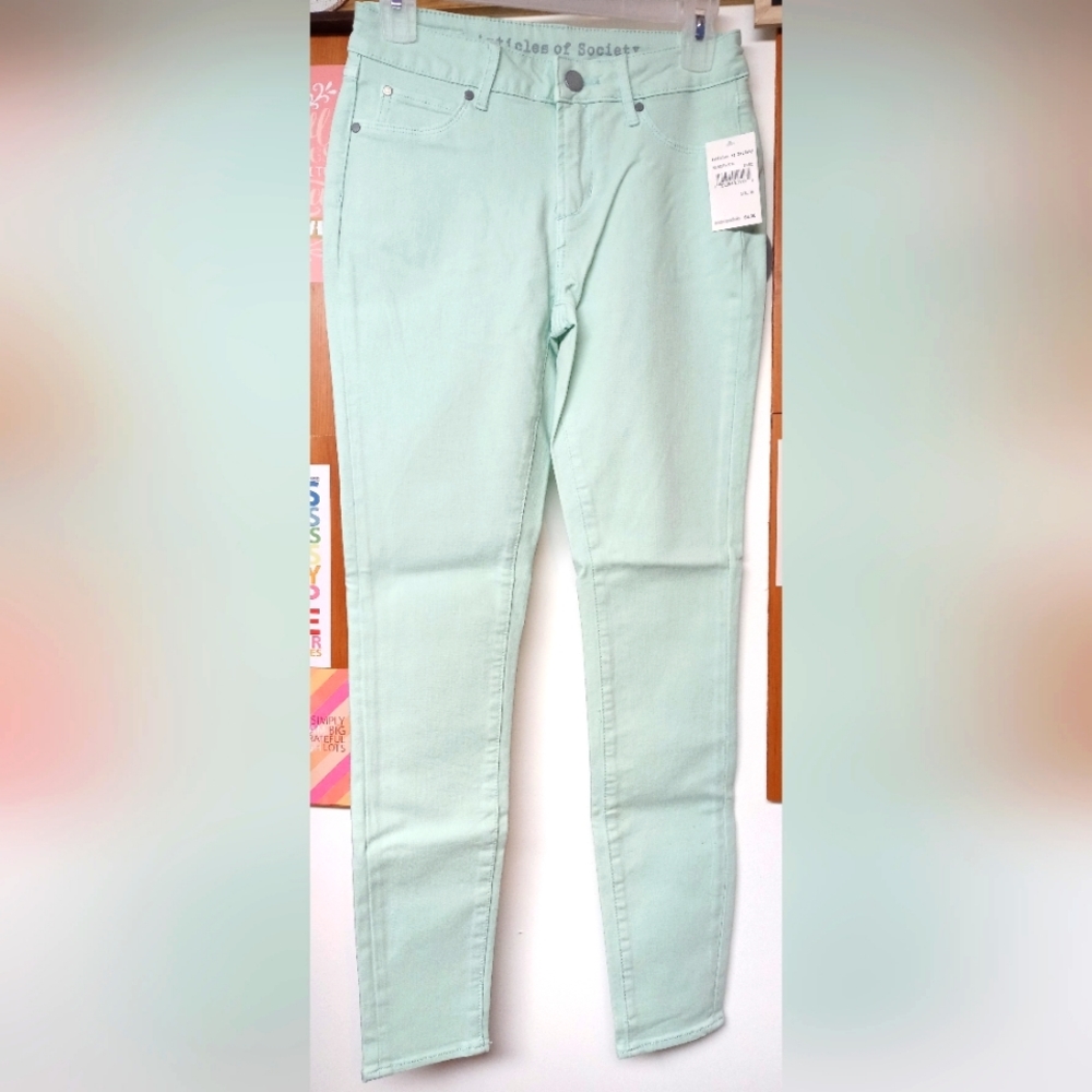 NWT Articles of Society mint color size 26 jeans